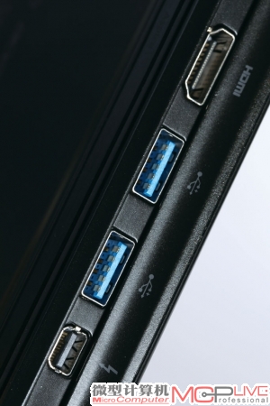 除了HDMI接口和两个USB 3.0接口，下方的雷电接口也是留有伏笔的设计。