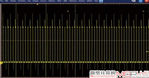 MOSFET驱动芯片的输出端有了明显的PWM信号